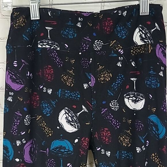 LuLaRoe Desserts One Size (2-10) Butter Soft Legging Cookies Sweet Stretch Pants - Picture 7 of 7